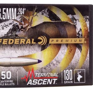 Federal PB264TA1 Premium Terminal Ascent Component 6.5mm 130gr 50 Per Box/4 Case