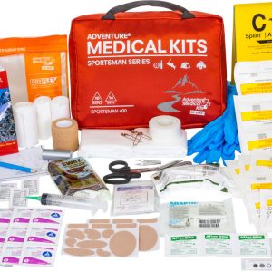 Adventure Medical Kits 01050400 Sportsman 400 Medical Kit Treats Injuries/Illnesses Waterproof Red