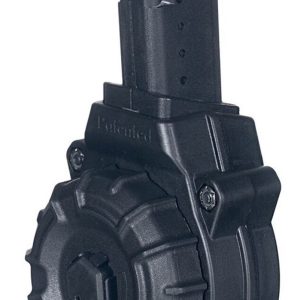 ProMag DRMA26 Standard 30rd Drum 9mm Luger Fits AR-15, Compatible w/Glock Style Magazines Black DuPont Zytel Polymer