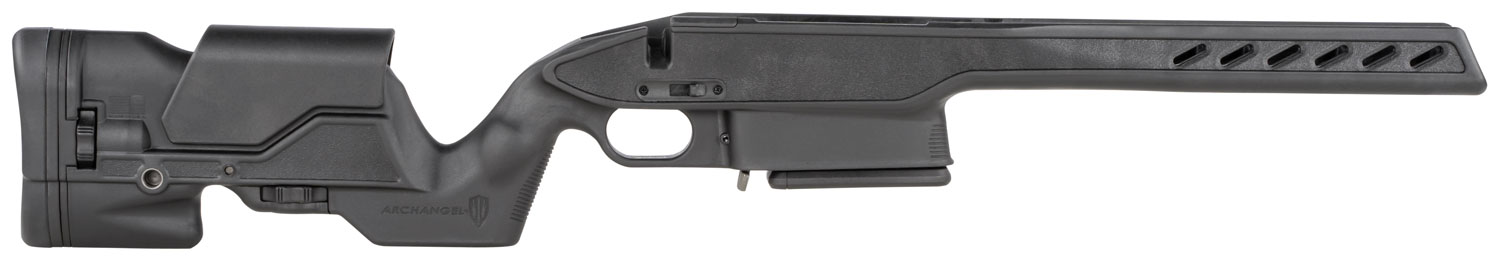 Archangel AAS111MLA Precision Elite Stock Black Synthetic Aluminum Pillar Bedded for Savage 110/111 Long Action Magnum Caliber