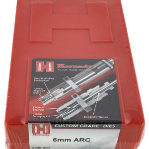 Hornady 546251 Custom Grade Series III 2 Die Set for 6mm ARC Includes Sizing Seater