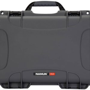 Nanuk 910GLOCK7 910 Glock Compatible 2 Up Pistol Case Graphite Resin w/ Closed-Cell Foam Padding 13.20" L x 9.20" W x 4.10" H Interior Dimensions