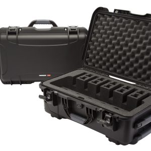 Nanuk 9356UP1 935 6 Up Pistol Case Black Polymer w/ Closed-Cell Foam Padding 22" L x 14" W x 9" H Interior Dimensions