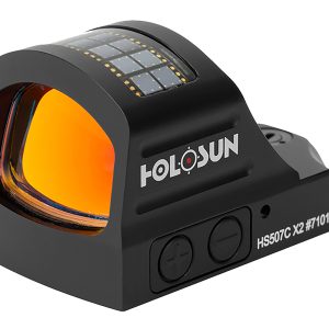 Holosun HS507CX2 507 Black Anodized 1 x 0.63" x 0.91" 2 MOA Red Dot/32 MOA Circle Multi Reticle