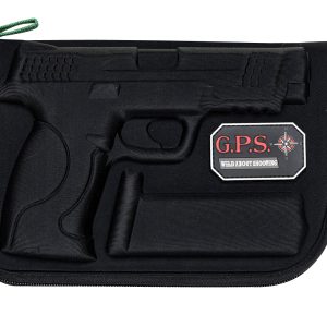 GPS Bags 912PC Custom Molded w/ Lockable Zippers Internal Mag Holder & Black Finish for S&W M&P Full-Size/Compact (9mm Luger/40 S&W/45 ACP)