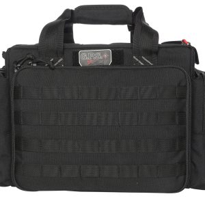 GPS Bags GPST1714LRB Tactical Black 1000D Nylon Teflon Coating with Foam Cradle Holds 5 Handguns, Storage Pockets & Handgun Sleeve Includes Ammo Dump Cups