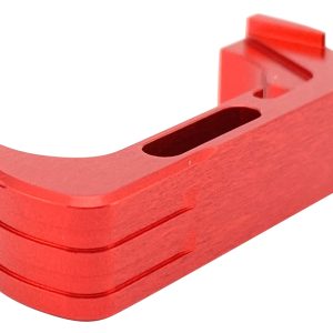 Cross Armory CRG5MCRD Mag Catch Extended Compatible w/Glock Gen4-5 Red Anodized Aluminum