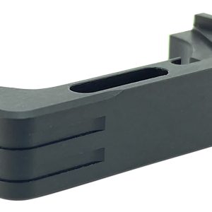 Cross Armory CRG5MCBK Mag Catch Extended Compatible w/Glock Gen4-5 Black Anodized Aluminum
