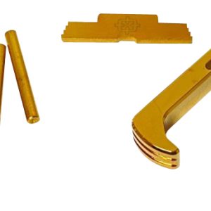 Cross Armory CRG4OKGD 3 Piece Kit Extended Compatible w/Glock Gen4 Gold Anodized Steel/Aluminum Pistol