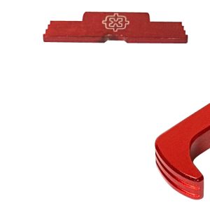 Cross Armory CRG5OKRD 3 Piece Kit Extended Compatible w/ Glock 26 Gen5 Compatible w/Glock 17/19/26/34 Gen5 Red Anodized Steel/Aluminum