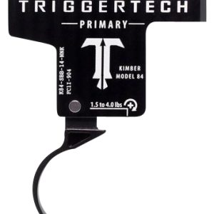 TriggerTech K84SBB14NNK Primary Single-Stage Curved Trigger with 1.50-4 lbs Draw Weight & Black PVD Finish for Kimber M84