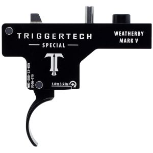 TriggerTech WM5SBB13NBW Special Single-Stage Curved Trigger with 1-3.50 lbs Draw Weight & Black PVD Finish for Weatherby Mark V