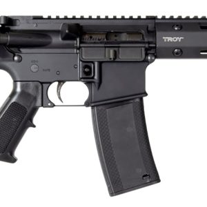 Troy Ind SPSTCA310BTB1 A3 223 Rem Caliber with 10.50" Barrel, 30+1 Capacity, Black Metal Finish, Fixed Pistol Grip Stock & Black Polymer Grip Right Hand