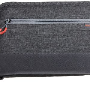 Allen 7757 Auto-Fit 2.0 Deluxe Handgun Case Gray w/Red Accents, Foam Padding, Knit Interior, Exterior Pocket Finish for Most Full-Size Semi-Autos 11" L
