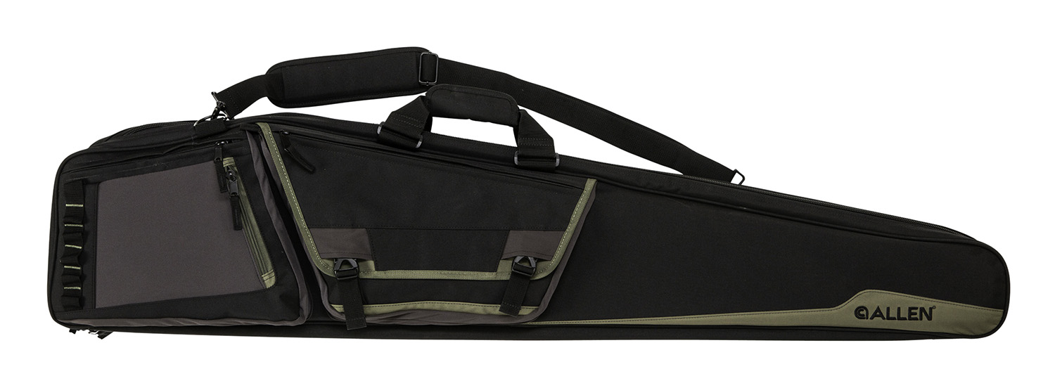 Allen 90650 Rocky Double Rifle Case 50" Black Endura w/Tan Trim, Daisy Chain Loops, Lockable Zippers, Adjustable/Removeable Padded Shoulder Strap Holds 2 Rifles