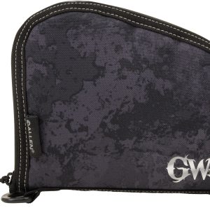 Girls With Guns 9078 Midnight Handgun Case 8" Black/Shade Blackout Camo, Locking Zipper
