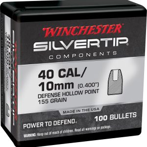 Winchester Ammo WB40ST155X Centerfire Handgun Reloading 40S&W 155gr Silvertip Hollow Point 100 Per Box/10 Case