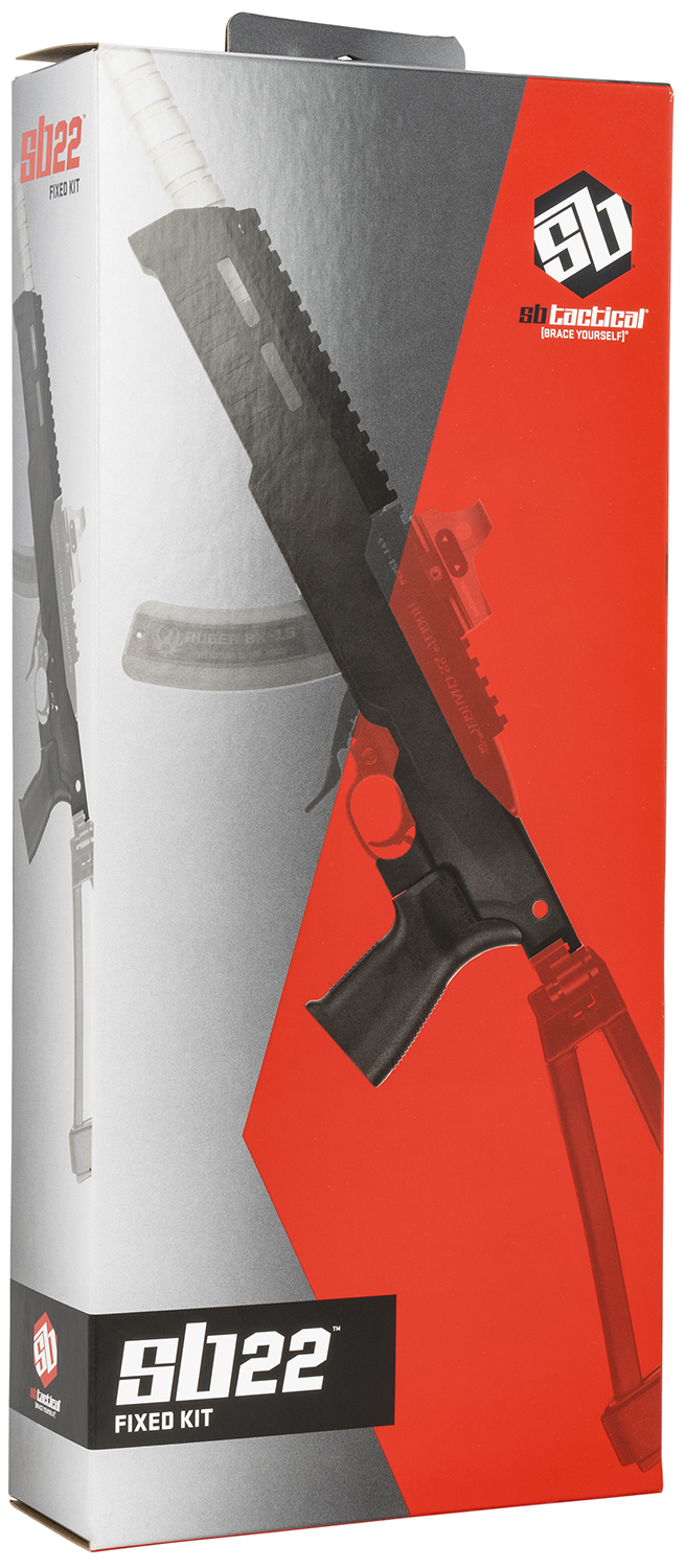 SB Tactical 22TD-01-SB Chassis Fixed Black for Ruger 10/22 & Ruger 22 Charger Right Hand