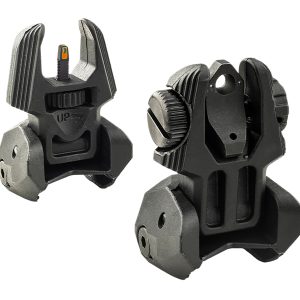 Meprolight USA 403220 FRBS Sight Set Black AR-15 Flip Up Orange Tritium Front/Green Tritium Rear