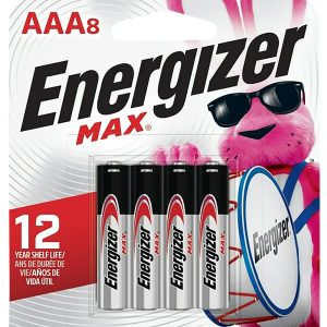 Energizer E92MP8 AAA Max Black/Silver 1.5V Alkaline Qty (8) Single Pack