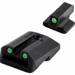 TruGlo TGTG231N2W Tritium Pro Black | Green Tritium White Outline Front Sight Green Tritium Rear Sight