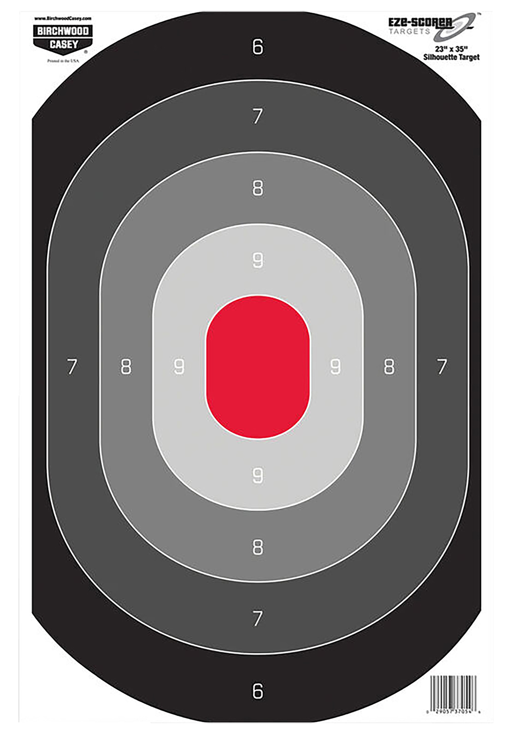 Birchwood Casey 37054 EZE-Scorer Silhouette Paper Target 23" x 35" 100 Per Pkg