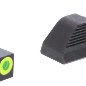 AmeriGlo GL352 Protector Sight Set for Glock Green Tritium LumiGreen Outline Front Sight-Black Serrated Rear Sight
