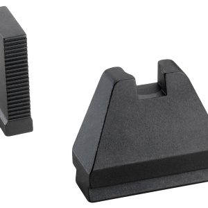 AmeriGlo GL808 Optic Compatible Sight Set for Glock  9XL Tall Serrated Front Sight-Black Rear Sight