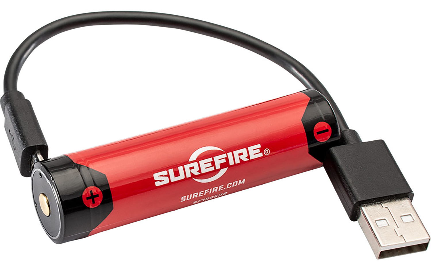 SureFire SF18650B 18650B Battery Red/Black 3.6 Volts 3,500 mAh (1) Single Pack Rechargeable