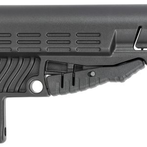 NcStar DLG-086 Classic Commercial Stock Black Polymer Adjustable Stock with Metal QD Bases & Rubber Butt Pad For Commercial Spec Buffer Tubes (Tube Not Included)