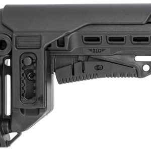 NcStar DLG-130-052 Compact PCP52 Mil-Spec Stock Black Synthetic Collapsible with Adjustable Cheekpiece