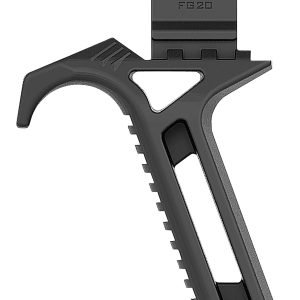 Recover Tactical FG2001 FG20 Black Polymer Angled Grip compatible with 20/20N, 20/21, 20/22 & 20/80 Stabilizers