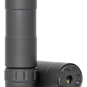 Rugged Suppressor P5122 Mustang 22 22 LR 1.06" D 1/2"-28 tpi 113dB At Ear Black High Temp Cerakote 7075-T6 Aluminum Baffles/Tube Titanium Mount