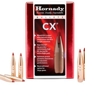 Hornady 30738 CX 30 Cal 190 gr Copper Solid 50 Per Box/ 25 Case
