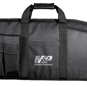 M&P Accessories 110016 Duty Series Large Case 45" Black 5 Exterior Mag Pouches for Rifle/Shotgun