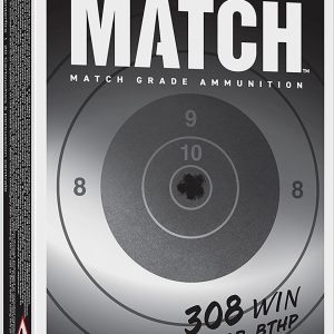 Winchester Ammo S308M2 Match Elite Marksman 308Win 169gr Sierra MatchKing BTHP 20 Per Box/10 Case