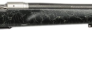 Christensen Arms 8011002501 Traverse  375 H&H Mag 3+1 22" Threaded Barrel, Natural Stainless, Black with Gray Webbing Stock