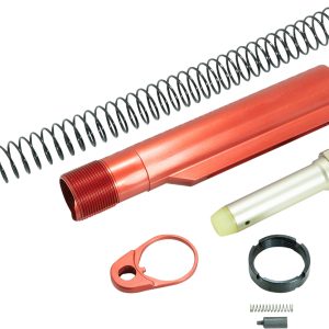 Timber Creek Outdoors ARBTKR Buffer Tube Kit Red Anodized for AR-15