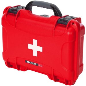 Nanuk 909FSA9 909 First Aid Case Red Resin w/ Latches