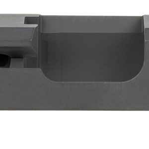 TacFire Replacement Slide 9mm Luger Graphite Black Cerakote Stainless Steel with Optics Cut & Slide Ports for Glock 19 Gen3