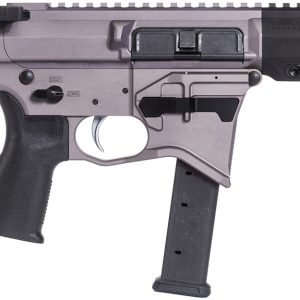Maxim Defense MXM48174 CPS MD9 9mm Luger Caliber with 5.50" Barrel, Urban Grey Anodized Metal Finish, Black Maxim CQB Brace & Polymer Grip Right Hand