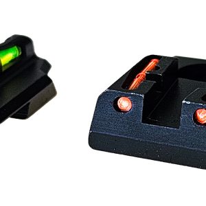 HiViz RGS9LW21 LiteWave Ruger Security 9 Sight Set Green Fiber Optic Front Sight-Orange Fiber Optic Rear Sight