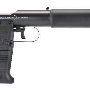 B&T Firearms 410110 Station Six 45 ACP Bolt Action 7+1 3.50" Barrel/5.10" Suppressor, Black Hard Coat Anodized Finish, Black Pre-Scored Grips