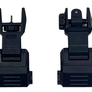 NcStar VG167 Picatinny High Profile Front and Rear Sight Set Black Polymer