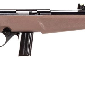 Rossi RB22L1611FDE RB22 Compact 22 LR 10+1, 16" Matte Black Button Rifled Free Floating Steel Barrel, Matte Black Stainless Steel Receiver, Flat Dark Earth Monte Carlo Stock, Right Hand