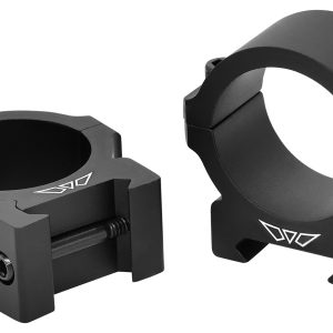 Warne V613M Horizontal Rings Vapor Matte Black 30mm Low 0 MOA