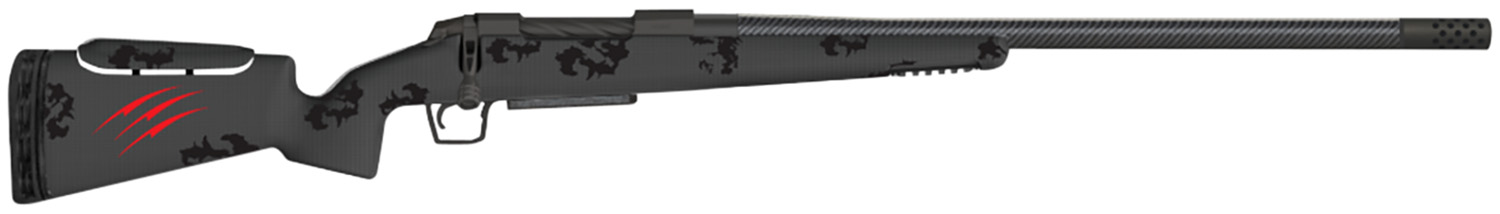 Fierce Firearms FCTRXP300PRC20BBO CT Rival XP 300 PRC 3+1 20" C3 Carbon Fiber, Black Titanium Rec, Blackout Camo Carbon Fiber Rival Stock with Adj. Cheek Piece, Radial TI Muzzle Brake