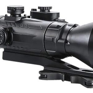 AGM Global Vision 15WP4423474111 Wolverine Pro-4 3APW Night Vision Rifle Scope Matte Black 4x70mm Gen 3 Auto-Gated White Phosphor Illuminated Red Chevron w/Ballistic Drop Reticle