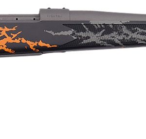 Weatherby VYH65CMR2B Vanguard Compact Hunter 6.5 Creedmoor 4+1 20", Tungsten Gray Barrel/Rec, Black w/Gray & Orange Sponge Accents Monte Carlo Stock, Accubrake Muzzle Brake