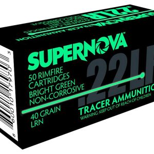 Supernova PMSN22LRG Green Tracer Non-Corrosive 22LR 40gr Lead Round Nose 50 Per Box/100 Case